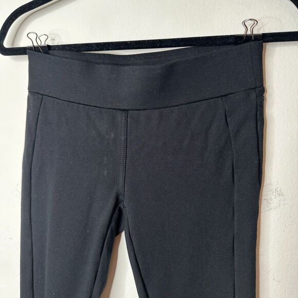 Loft Black Petite Seamed Ponte Cropped Thick Opaque Stretch Pull Up Leggings XSP - Picture 5 of 13